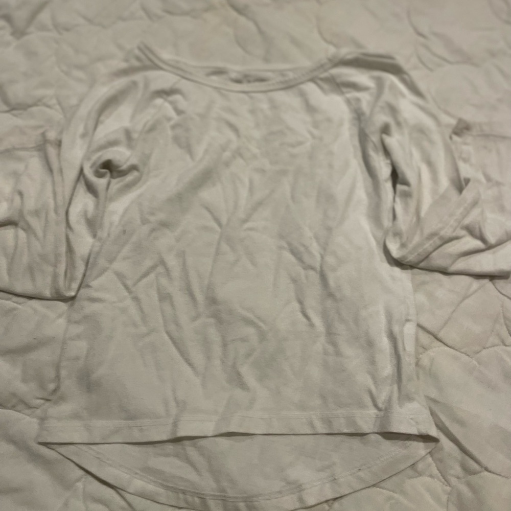 White Long Sleeve Top
